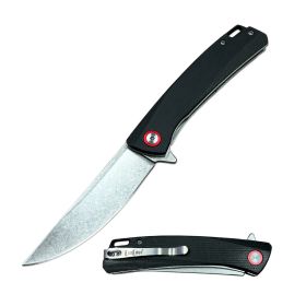 High Quality D2 Steel Ball Bearing Black Micarta Handle Pocket Knife