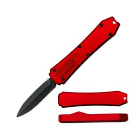 5.25" Red Sniper Micro OTF Out The Front Automatic Knife