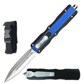 7.5" Death Stalker Automatic Out The Front Knife Blue G10 Handle