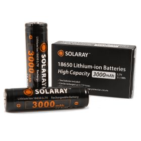 18650 Rechargeable Lithium-ion Batteries [2-Pack]