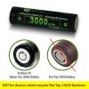 18650 PCB 3000mAh Lithium-ion Button-Top Flashlight Batteries [2-Pack]