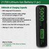 21700 Battery Lithium-ion Flat Top Cell Flashlight Battery [1-Pack]