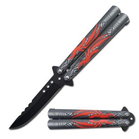 5" Closed Length Red Spider Balisong Butterfly Knife