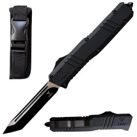 8.5" Black Phantom Tanto Blade Automatic OTF Out the Front Knife
