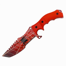 11" Red Spider CSGO Huntsman Fixed Blade Knife Full Tang