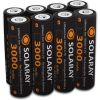 18650 Rechargeable Button-Top Lithium-ion Batteries with Storage Case [4-Pack]