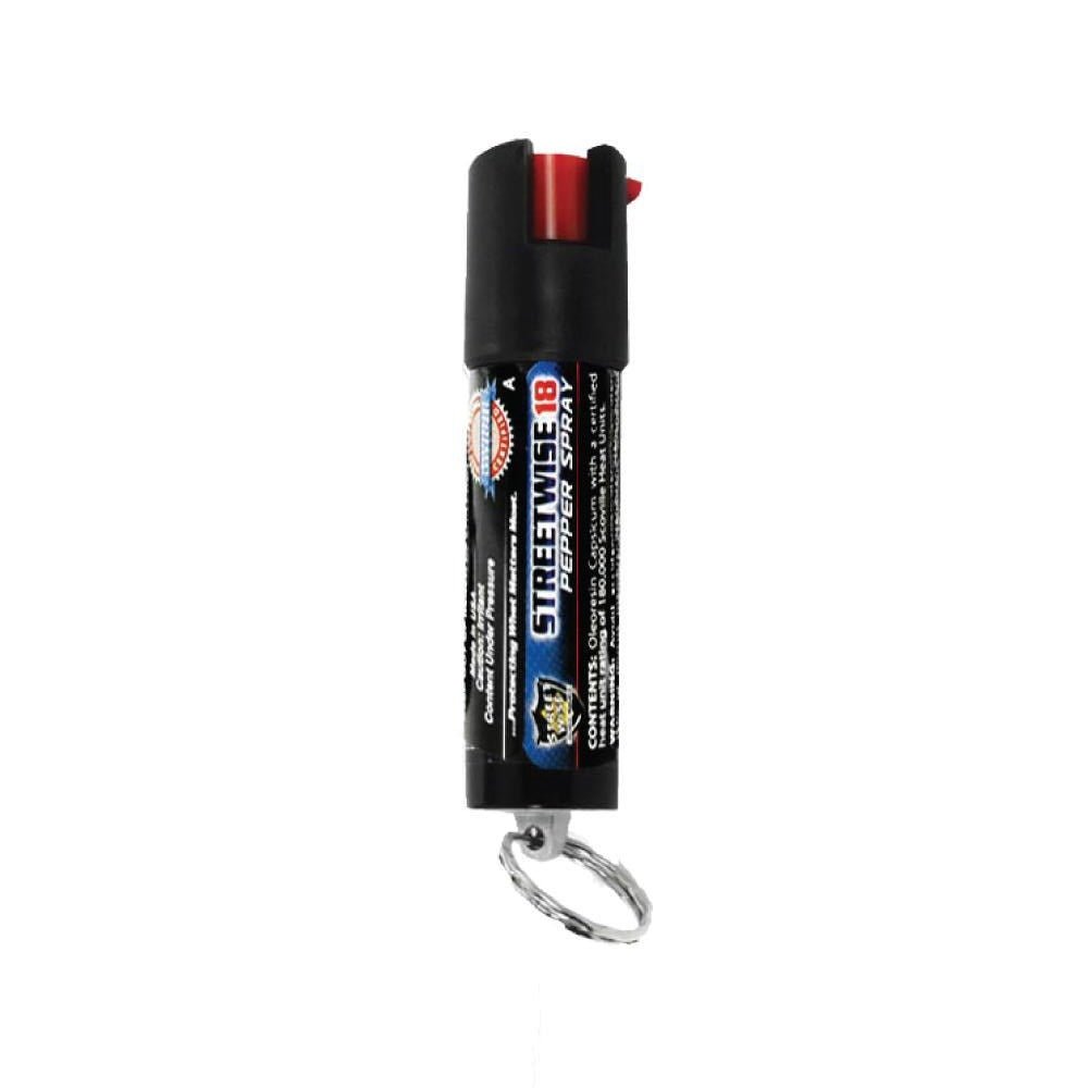 Streetwise 18 Stream Pepper Spray 0.5 oz Safety Lock Streetwise 18 Stream Pepper Spray 0.5 oz Safety Lock