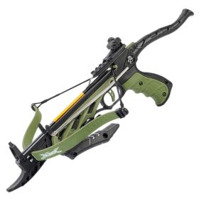 80lb Self Cocking Pistol CrossBow With Forearm Grip Olive