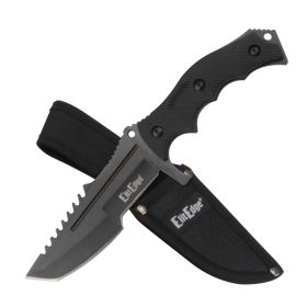 8.5 Inch Hunting Tactical Military Knife Full Tang Fixed Blade Black