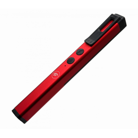Stun Gun Self Defense Red Pen Style with LED Light USB Rechargeable