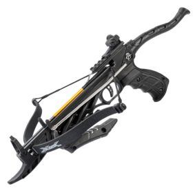 80lb Self Cocking Pistol CrossBow With Forearm Grip Black