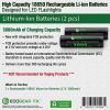18650 IMR 3000mAh High Drain Flat Top Lithium-ion Batteries (2-Pieces)